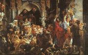 Jacob Jordaens Christ Driving the Merchants from the Temple oil painting picture wholesale